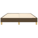 Boxspring sengeramme 140x190 cm stof mørkebrun