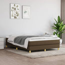 Boxspring sengeramme 140x190 cm stof mørkebrun