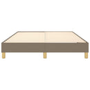 Boxspring sengeramme 140x190 cm stof gråbrun
