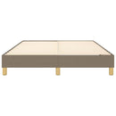 Boxspring sengeramme 140x190 cm stof gråbrun