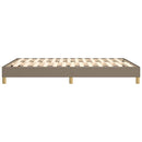 Boxspring sengeramme 140x190 cm stof gråbrun