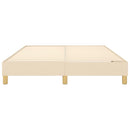 Boxspring sengeramme 140x190 cm stof cremefarvet