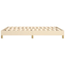 Boxspring sengeramme 140x190 cm stof cremefarvet