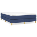 Boxspring sengeramme 140x190 cm stof blå