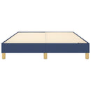 Boxspring sengeramme 140x190 cm stof blå