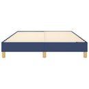 Boxspring sengeramme 140x190 cm stof blå