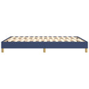 Boxspring sengeramme 140x190 cm stof blå