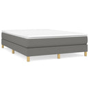 Boxspring sengeramme 140x200 cm stof mørkegrå