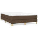 Boxspring sengeramme 140x200 cm stof mørkebrun