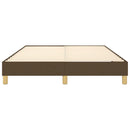 Boxspring sengeramme 140x200 cm stof mørkebrun