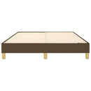 Boxspring sengeramme 140x200 cm stof mørkebrun