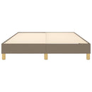Boxspring sengeramme 140x200 cm stof gråbrun