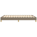Boxspring sengeramme 140x200 cm stof gråbrun