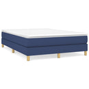 Boxspring sengeramme 140x200 cm stof blå
