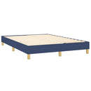 Boxspring sengeramme 140x200 cm stof blå