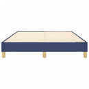 Boxspring sengeramme 140x200 cm stof blå