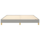 Boxspring sengeramme 160x200 cm stof lysegrå