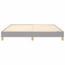 Boxspring sengeramme 160x200 cm stof lysegrå