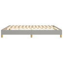 Boxspring sengeramme 160x200 cm stof lysegrå