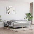 Boxspring sengeramme 160x200 cm stof lysegrå