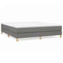 Boxspring sengeramme 160x200 cm stof mørkegrå