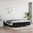 Boxspring sengeramme 160x200 cm stof sort