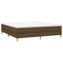 Boxspring sengeramme 160x200 cm stof mørkebrun