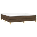 Boxspring sengeramme 160x200 cm stof mørkebrun