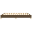 Boxspring sengeramme 160x200 cm stof mørkebrun