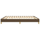 Boxspring sengeramme 160x200 cm stof mørkebrun
