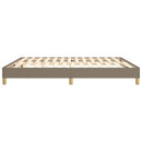 Boxspring sengeramme 160x200 cm stof gråbrun