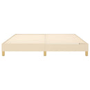 Boxspring sengeramme 160x200 cm stof cremefarvet
