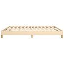 Boxspring sengeramme 160x200 cm stof cremefarvet