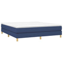 Boxspring sengeramme 160x200 cm stof blå