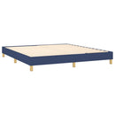 Boxspring sengeramme 160x200 cm stof blå