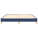 Boxspring sengeramme 160x200 cm stof blå