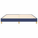 Boxspring sengeramme 160x200 cm stof blå