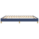 Boxspring sengeramme 160x200 cm stof blå