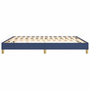 Boxspring sengeramme 160x200 cm stof blå