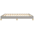 Boxspring sengeramme 180x200 cm stof lysegrå