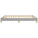Boxspring sengeramme 180x200 cm stof lysegrå