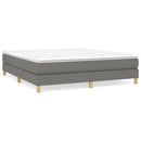 Boxspring sengeramme 180x200 cm stof mørkegrå
