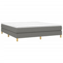 Boxspring sengeramme 180x200 cm stof mørkegrå