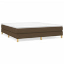 Boxspring sengeramme 180x200 cm stof mørkebrun
