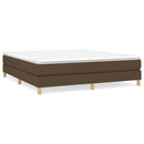 Boxspring sengeramme 180x200 cm stof mørkebrun