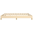 Boxspring sengeramme 180x200 cm stof cremefarvet