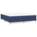 Boxspring sengeramme 180x200 cm stof blå