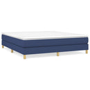 Boxspring sengeramme 180x200 cm stof blå
