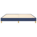 Boxspring sengeramme 180x200 cm stof blå