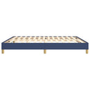 Boxspring sengeramme 180x200 cm stof blå